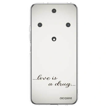 Picasee silikonowe przeźroczyste etui na Honor Magic5 Lite 5G - Love is a drug