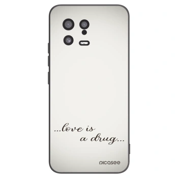 Picasee silikonowe czarne etui na Xiaomi 13 - Love is a drug
