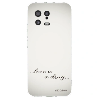 Picasee silikonowe przeźroczyste etui na Xiaomi 13 - Love is a drug