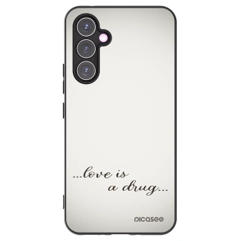Picasee silikonowe czarne etui na Samsung Galaxy A54 5G A546B - Love is a drug