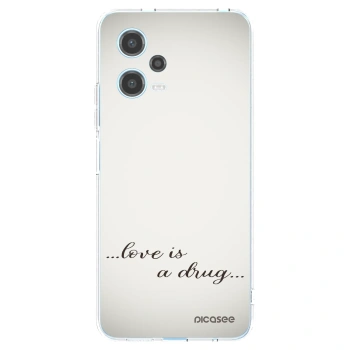 Picasee silikonowe przeźroczyste etui na Xiaomi Redmi Note 12 5G - Love is a drug