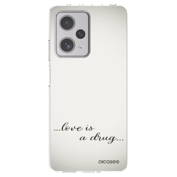 Picasee silikonowe przeźroczyste etui na Xiaomi Redmi Note 12 Pro+ 5G - Love is a drug
