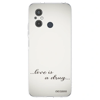 Picasee silikonowe przeźroczyste etui na Xiaomi Redmi 12C - Love is a drug