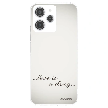 Picasee silikonowe przeźroczyste etui na Xiaomi Redmi 12 4G - Love is a drug