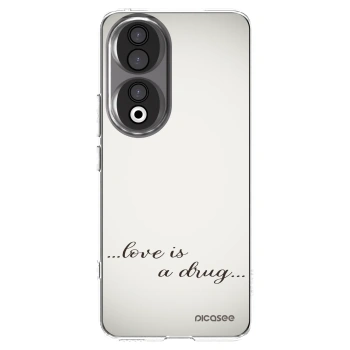 Picasee silikonowe przeźroczyste etui na Honor 90 5G - Love is a drug