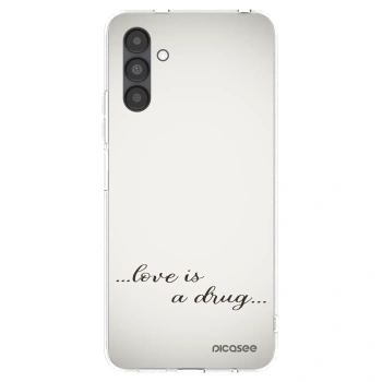 Picasee silikonowe przeźroczyste etui na Samsung Galaxy A04s A047F - Love is a drug