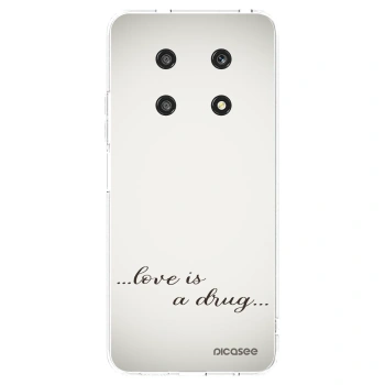 Picasee silikonowe przeźroczyste etui na Honor Magic4 Lite 5G - Love is a drug