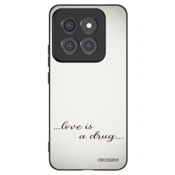 Picasee silikonowe czarne etui na Xiaomi 14 Pro - Love is a drug