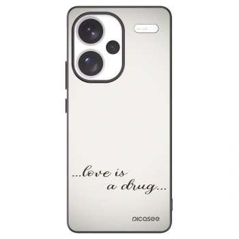 Picasee silikonowe czarne etui na Xiaomi Redmi Note 13 Pro+ 5G - Love is a drug