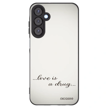 Picasee silikonowe czarne etui na Samsung Galaxy A25 A256B 5G - Love is a drug