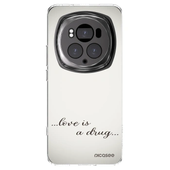 Picasee silikonowe przeźroczyste etui na Honor Magic6 Pro - Love is a drug