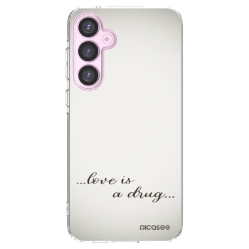 Picasee silikonowe przeźroczyste etui na Samsung Galaxy A55 5G A556B - Love is a drug