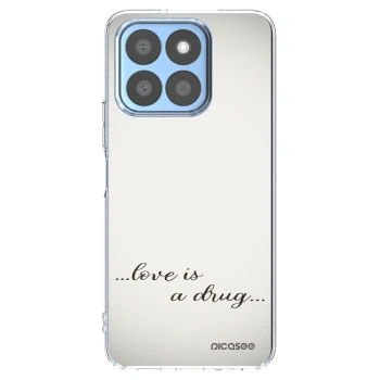 Picasee silikonowe przeźroczyste etui na Honor X8b - Love is a drug