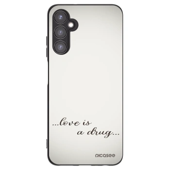 Picasee silikonowe czarne etui na Samsung Galaxy A05s A057G - Love is a drug