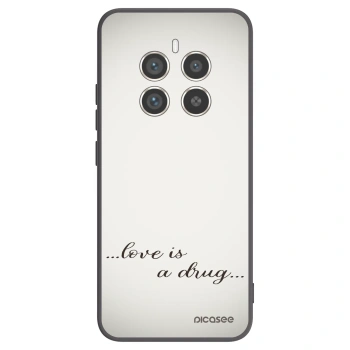 Picasee silikonowe czarne etui na Realme 12 Pro 5G - Love is a drug
