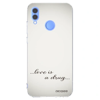 Picasee silikonowe przeźroczyste etui na Honor 10 Lite - Love is a drug