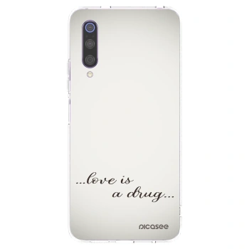 Picasee silikonowe przeźroczyste etui na Xiaomi Mi 9 - Love is a drug