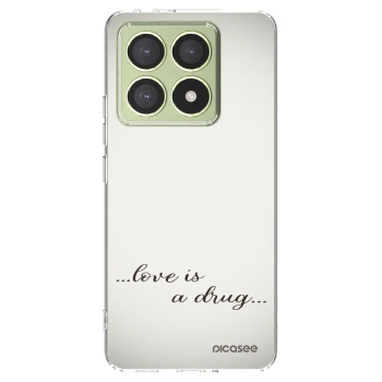 Picasee silikonowe przeźroczyste etui na Xiaomi 14T - Love is a drug