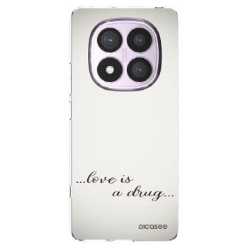 Picasee silikonowe przeźroczyste etui na Xiaomi Redmi Note 14 Pro 5G - Love is a drug