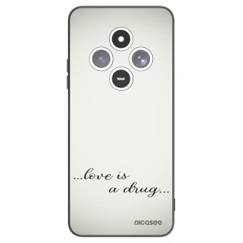 Picasee silikonowe czarne etui na Xiaomi Redmi 14C - Love is a drug