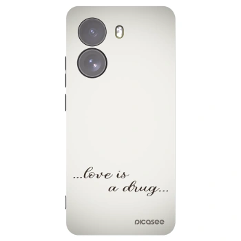 Picasee silikonowe czarne etui na Xiaomi Poco X7 - Love is a drug