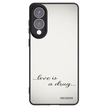 Picasee silikonowe czarne etui na Samsung Galaxy S25 Edge 5G - Love is a drug