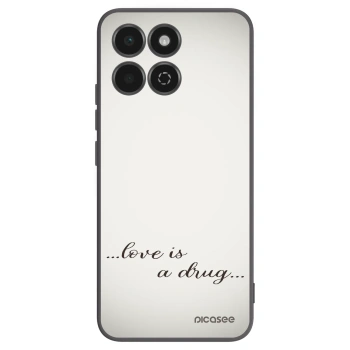 Picasee silikonowe czarne etui na Honor 200 Smart 5G - Love is a drug