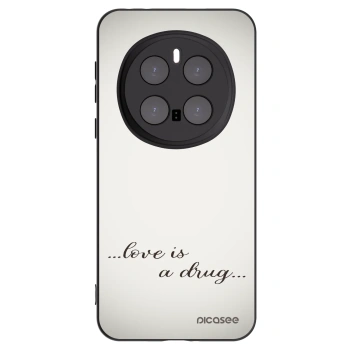 Picasee silikonowe czarne etui na Honor Magic7 Pro 5G - Love is a drug
