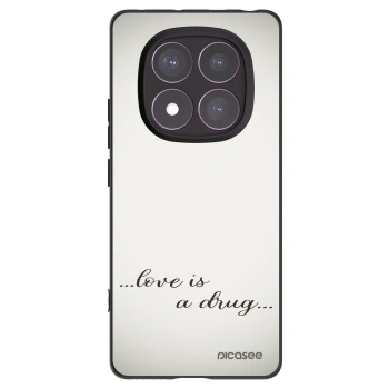 Picasee silikonowe czarne etui na Xiaomi Redmi Note 14 Pro 4G - Love is a drug
