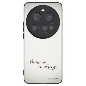 Picasee silikonowe czarne etui na Xiaomi 15 Ultra - Love is a drug