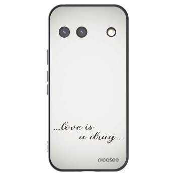 Picasee silikonowe czarne etui na Google Pixel 9 - Love is a drug