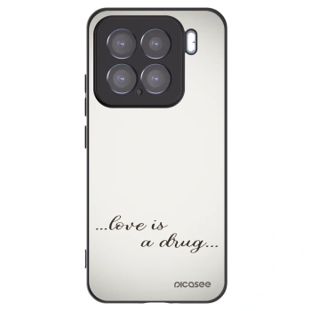 Picasee silikonowe czarne etui na Xiaomi 15 - Love is a drug