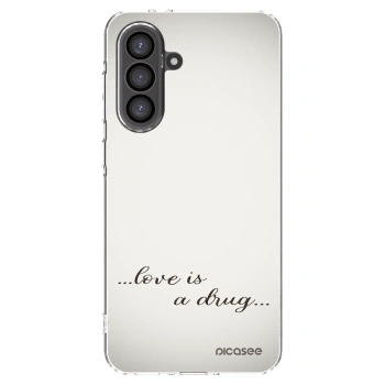 Picasee silikonowe przeźroczyste etui na Samsung Galaxy A36 5G - Love is a drug