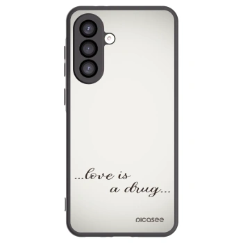Picasee silikonowe czarne etui na Samsung Galaxy A26 5G A266B - Love is a drug