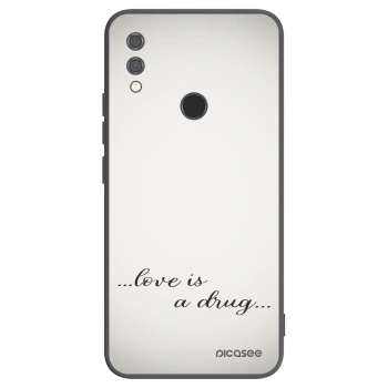 Picasee silikonowe czarne etui na Xiaomi Redmi Note 7 - Love is a drug