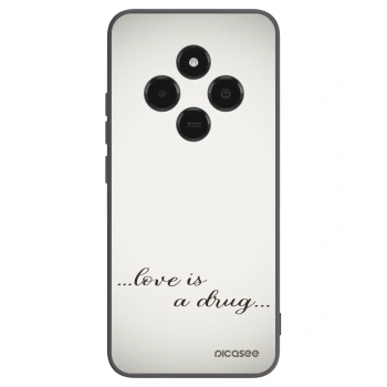 Picasee silikonowe czarne etui na Xiaomi Poco C75 - Love is a drug