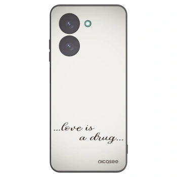 Picasee silikonowe czarne etui na Xiaomi Redmi A5 - Love is a drug