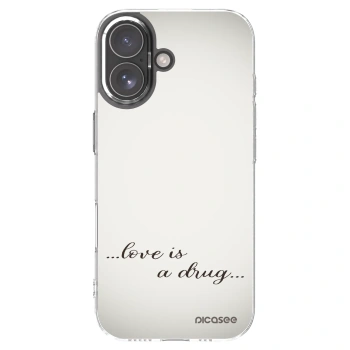 Picasee silikonowe przeźroczyste etui na Apple iPhone 17 - Love is a drug