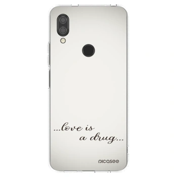 Picasee silikonowe przeźroczyste etui na Xiaomi Redmi 7 - Love is a drug
