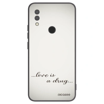 Picasee silikonowe czarne etui na Xiaomi Redmi 7 - Love is a drug