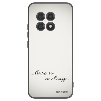 Picasee silikonowe czarne etui na OnePlus 13R 5G - Love is a drug