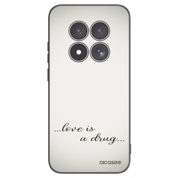 Picasee silikonowe czarne etui na Xiaomi Redmi Note 15 Pro 4G - Love is a drug