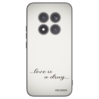 Picasee silikonowe czarne etui na Xiaomi Redmi Note 15 Pro+ - Love is a drug