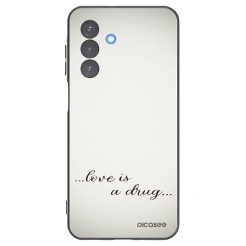 Picasee silikonowe czarne etui na Samsung Galaxy A17 5G - Love is a drug