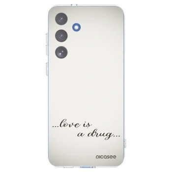 Picasee silikonowe przeźroczyste etui na Samsung Galaxy S25 FE 5G - Love is a drug