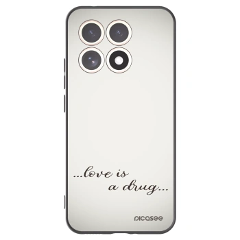 Picasee silikonowe czarne etui na Xiaomi 15T - Love is a drug