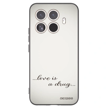 Picasee silikonowe czarne etui na Xiaomi 15T Pro - Love is a drug