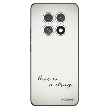 Picasee silikonowe czarne etui na Xiaomi Redmi Note 15 4G - Love is a drug