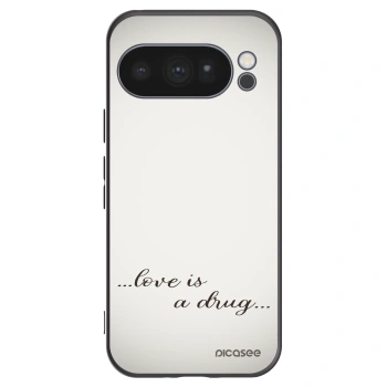 Picasee silikonowe czarne etui na Google Pixel 10 Pro - Love is a drug