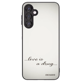 Picasee silikonowe czarne etui na Samsung Galaxy A16 4G - Love is a drug